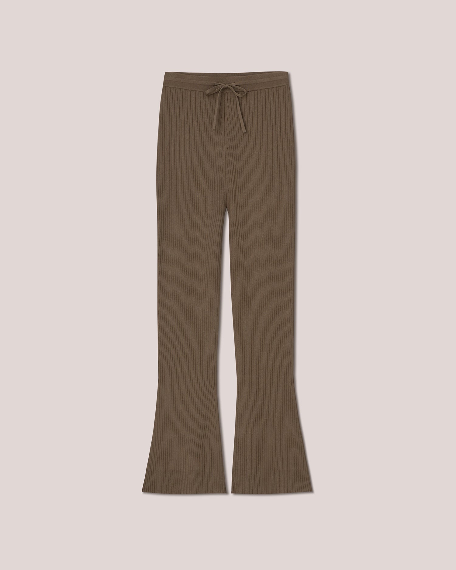 Lykke Rib Pants | Khaki