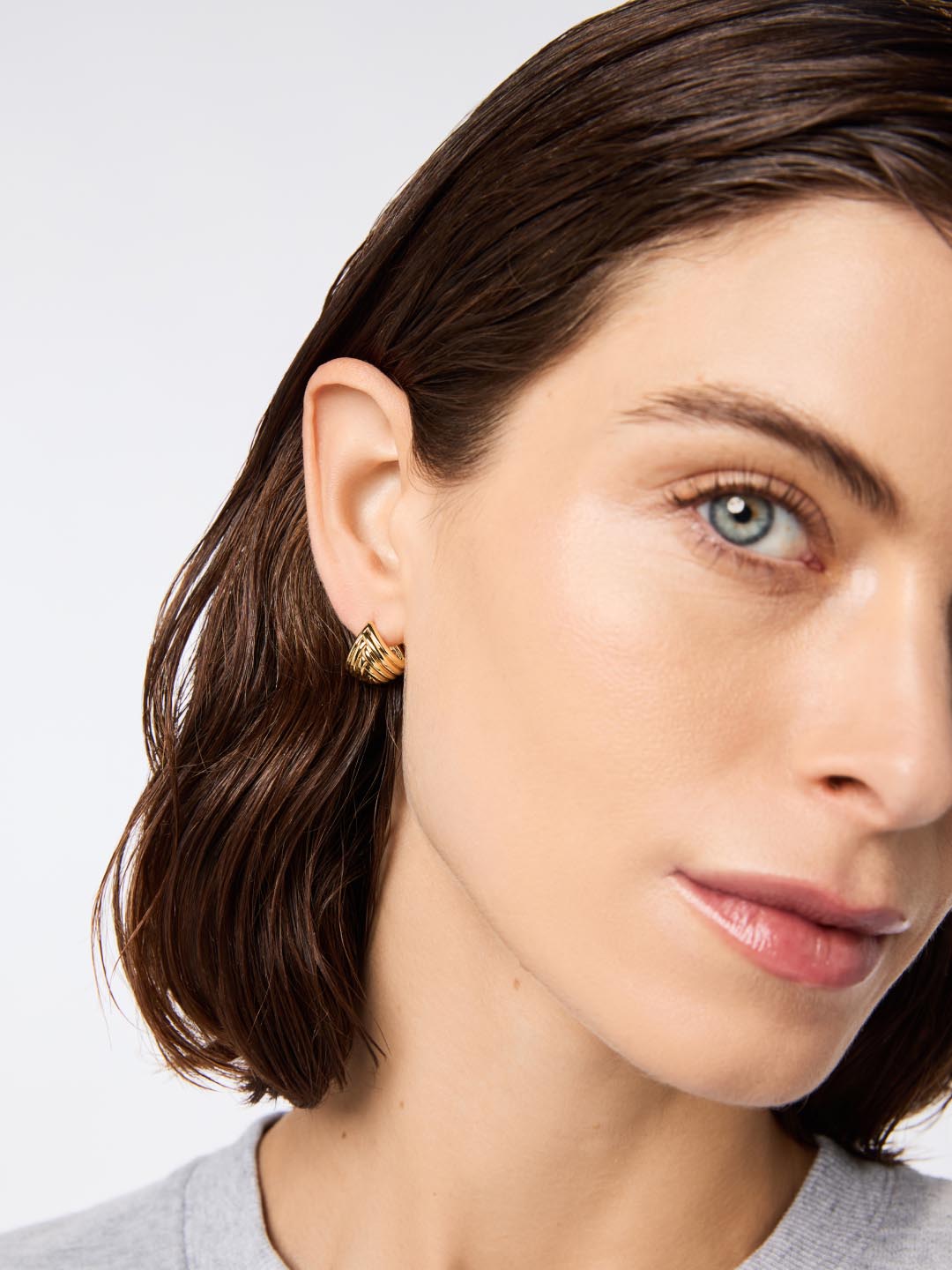 Huggie Earrings - Haven | 14K Gold on Brass