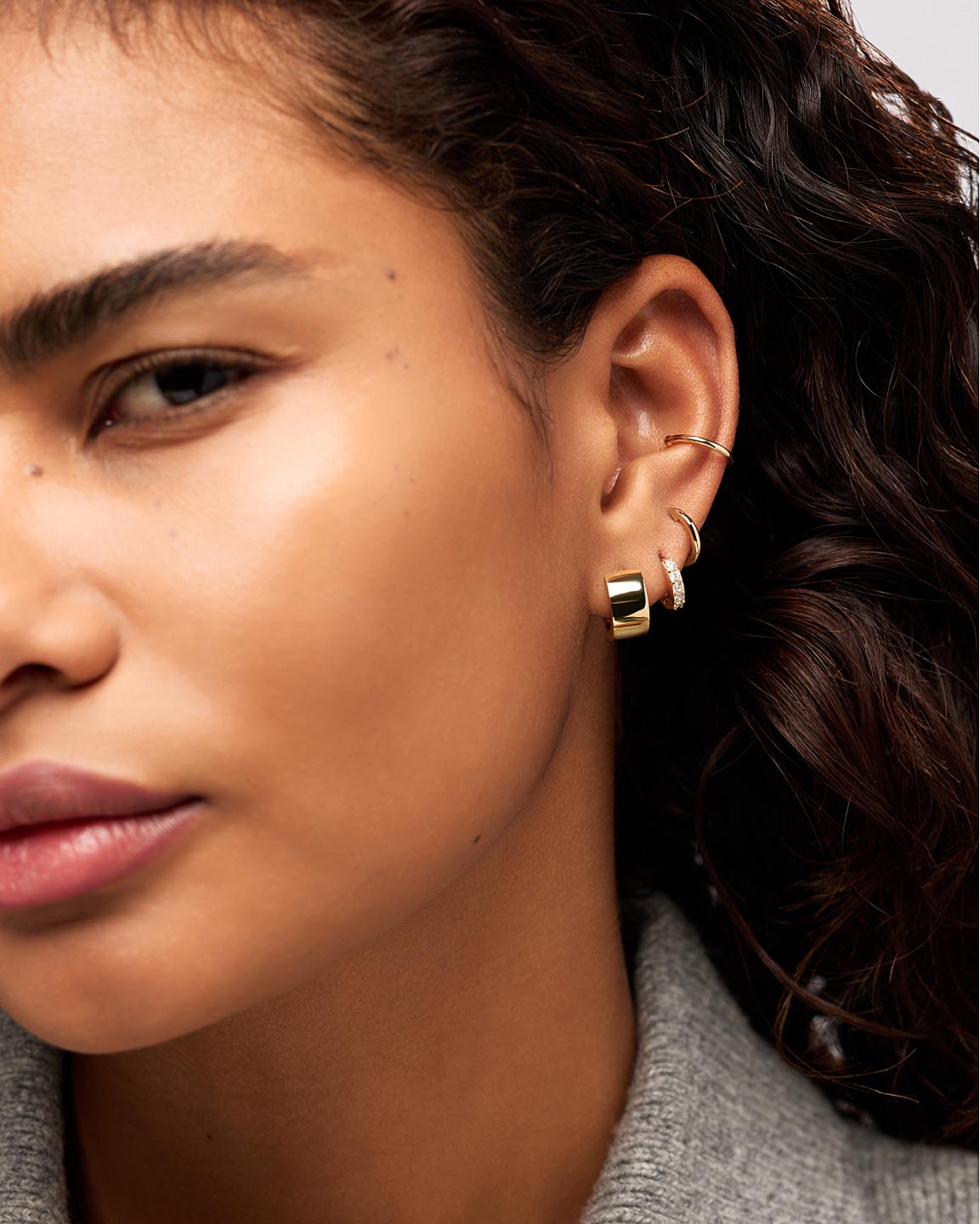 Eden Hoop Earrings | 14K Gold on Brass