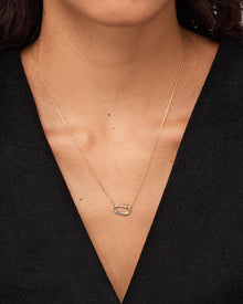 Blake Mini Pendant | 14K Gold on Brass/Rhodium on Brass