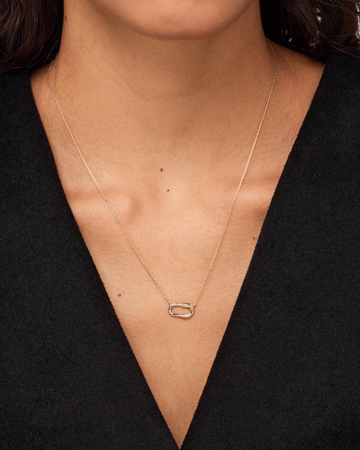 Blake Mini Pendant | 14K Gold on Brass/Rhodium on Brass