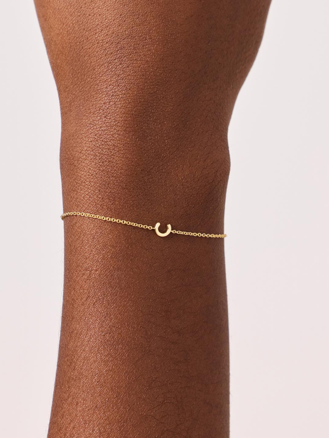Initial Bracelet - Letter Bracelet | 14K Gold on Sterling Silver
