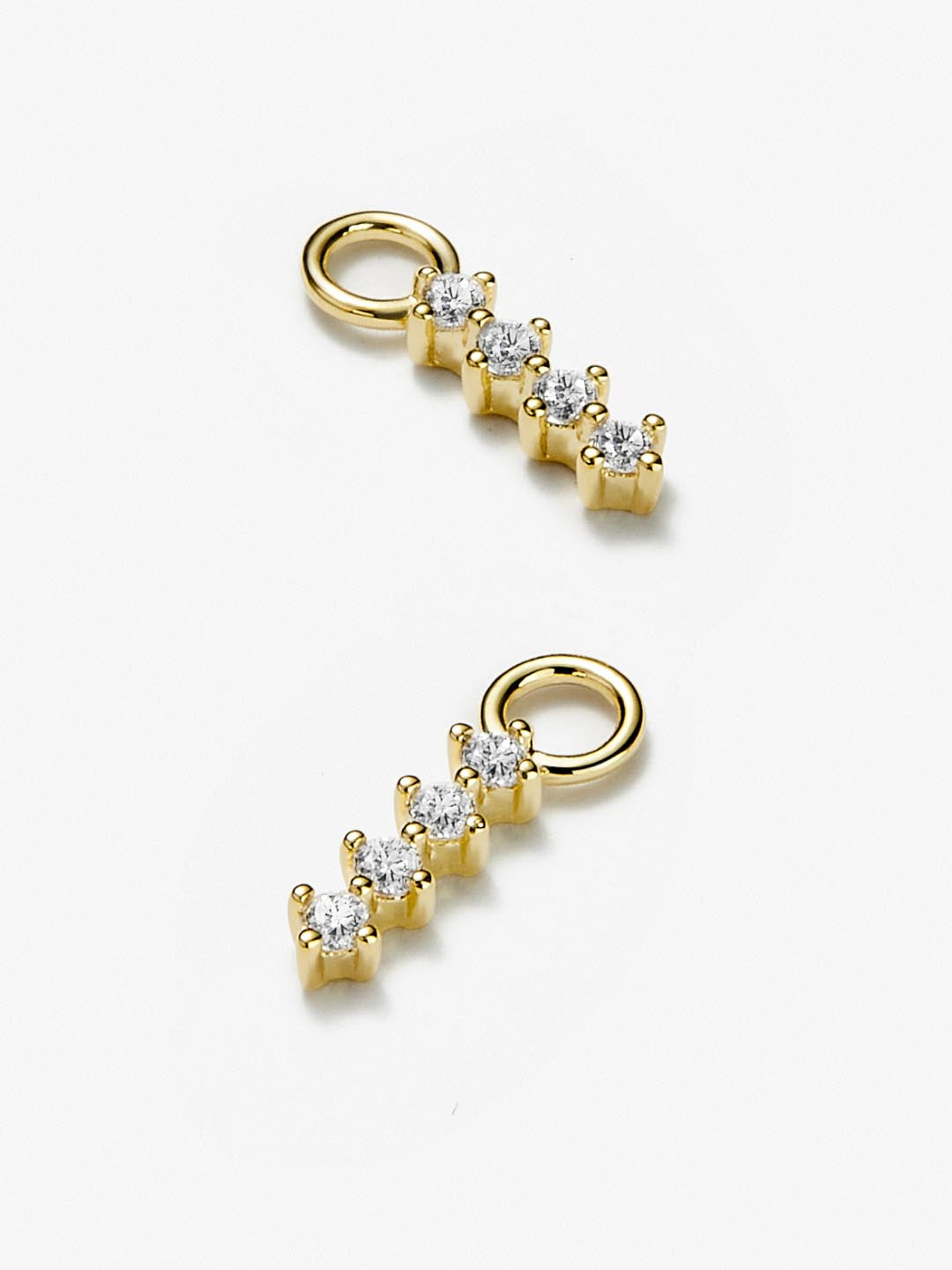 Ana Luisa Jewelry Charms Earring Charms Pave Bar Charms Gold