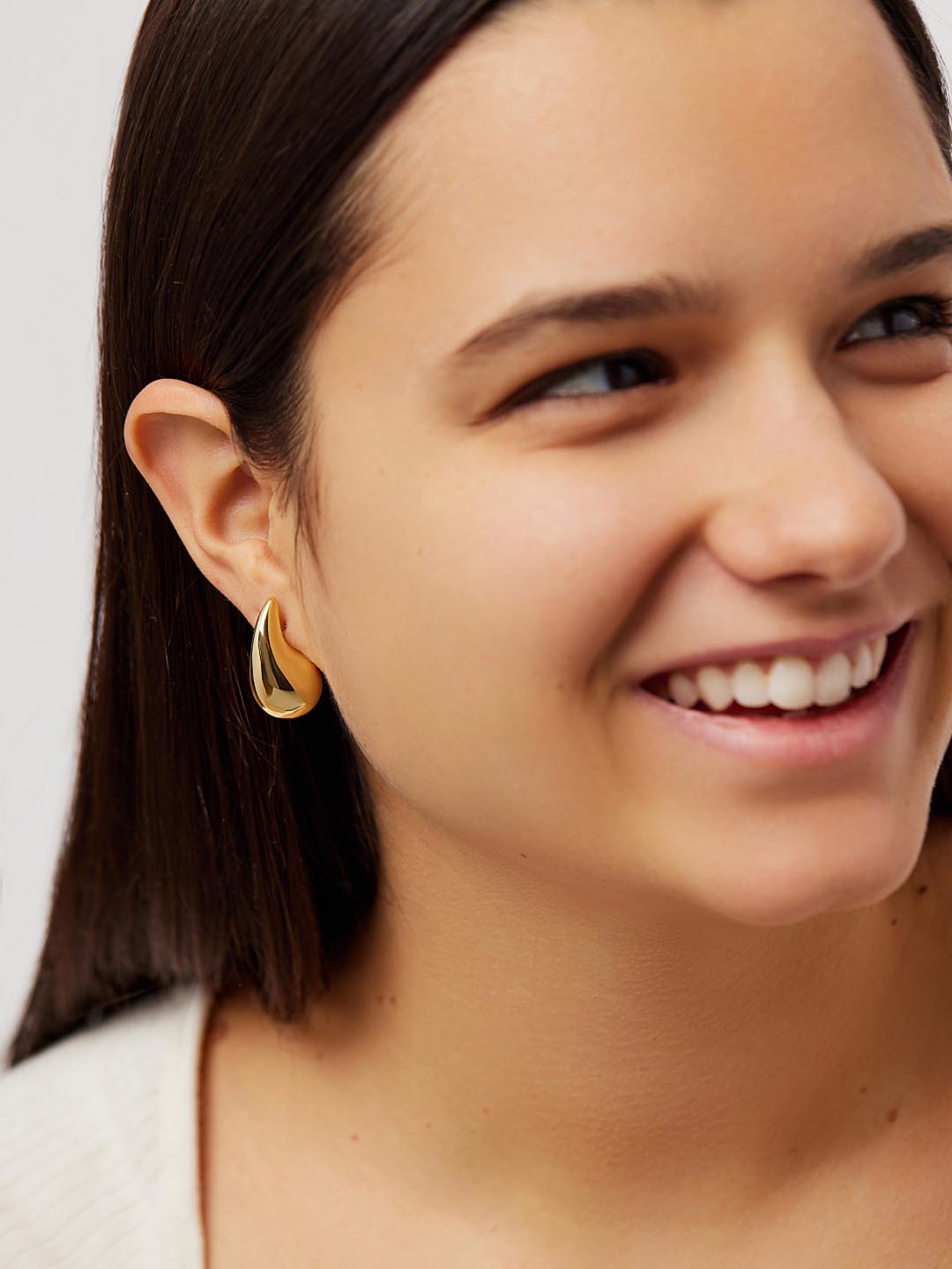 Gold Statement Earrings - Kiara | 14K Gold on Brass