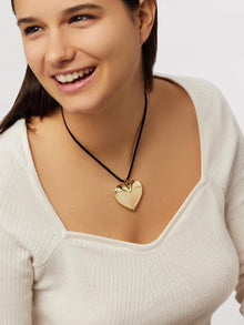 Ana Luisa Jewelry Necklace Statement Necklace Gold Heart Necklace Vera Gold