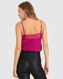 Women | Friday Nights Lace Cami | Fuchsia