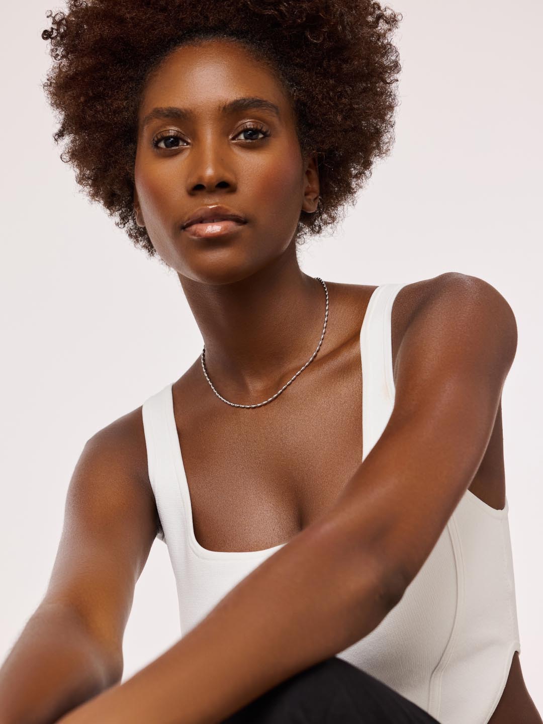 Ball Chain Necklace - Capri Silver | Rhodium on Brass