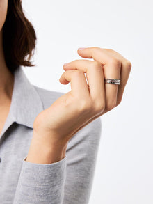 Adrianna Ring Set | Rhodium on Brass