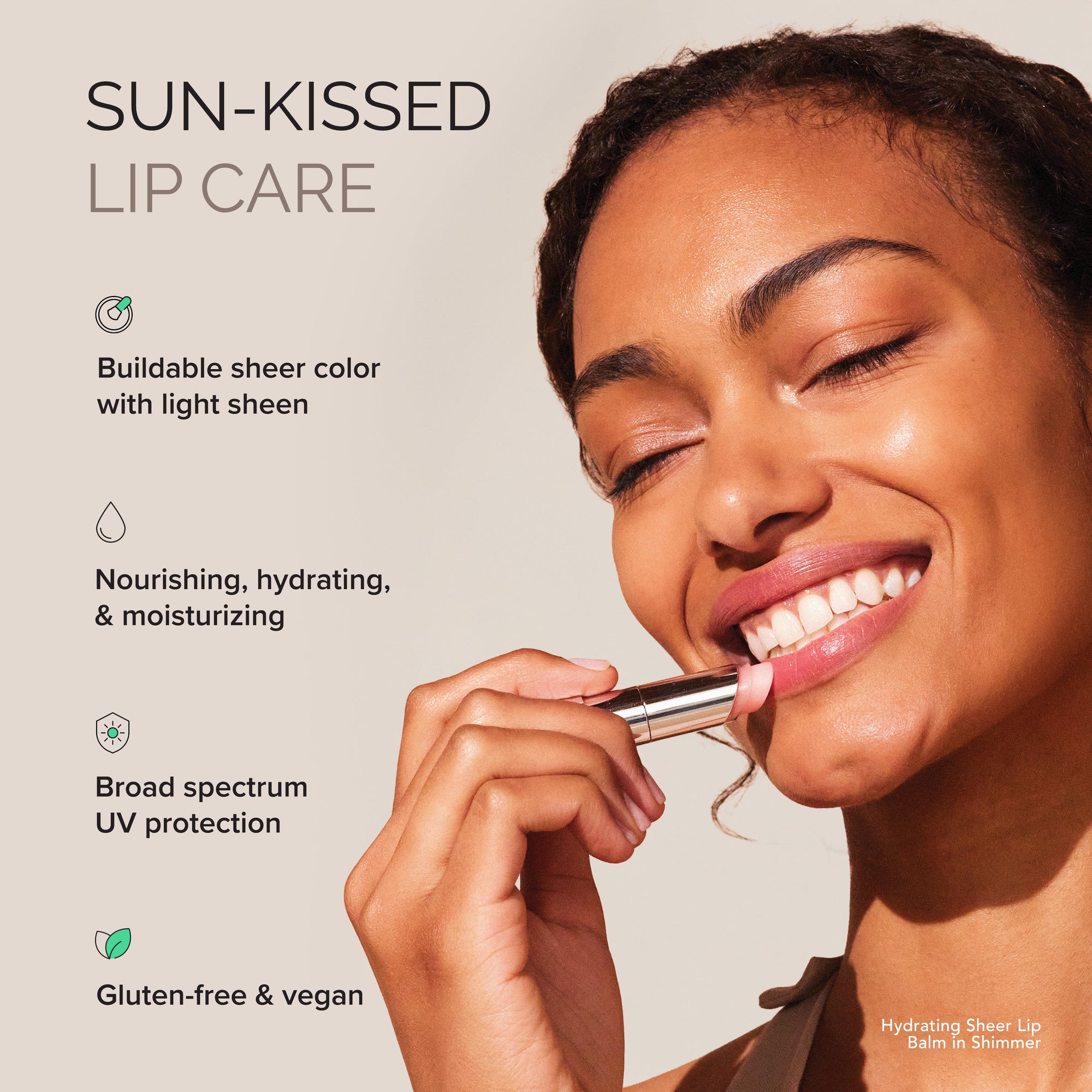 Hydrating Sheer Lip Balm SPF 30 SHIMMER benefits