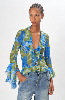 Alisha Top | Brushed Floral