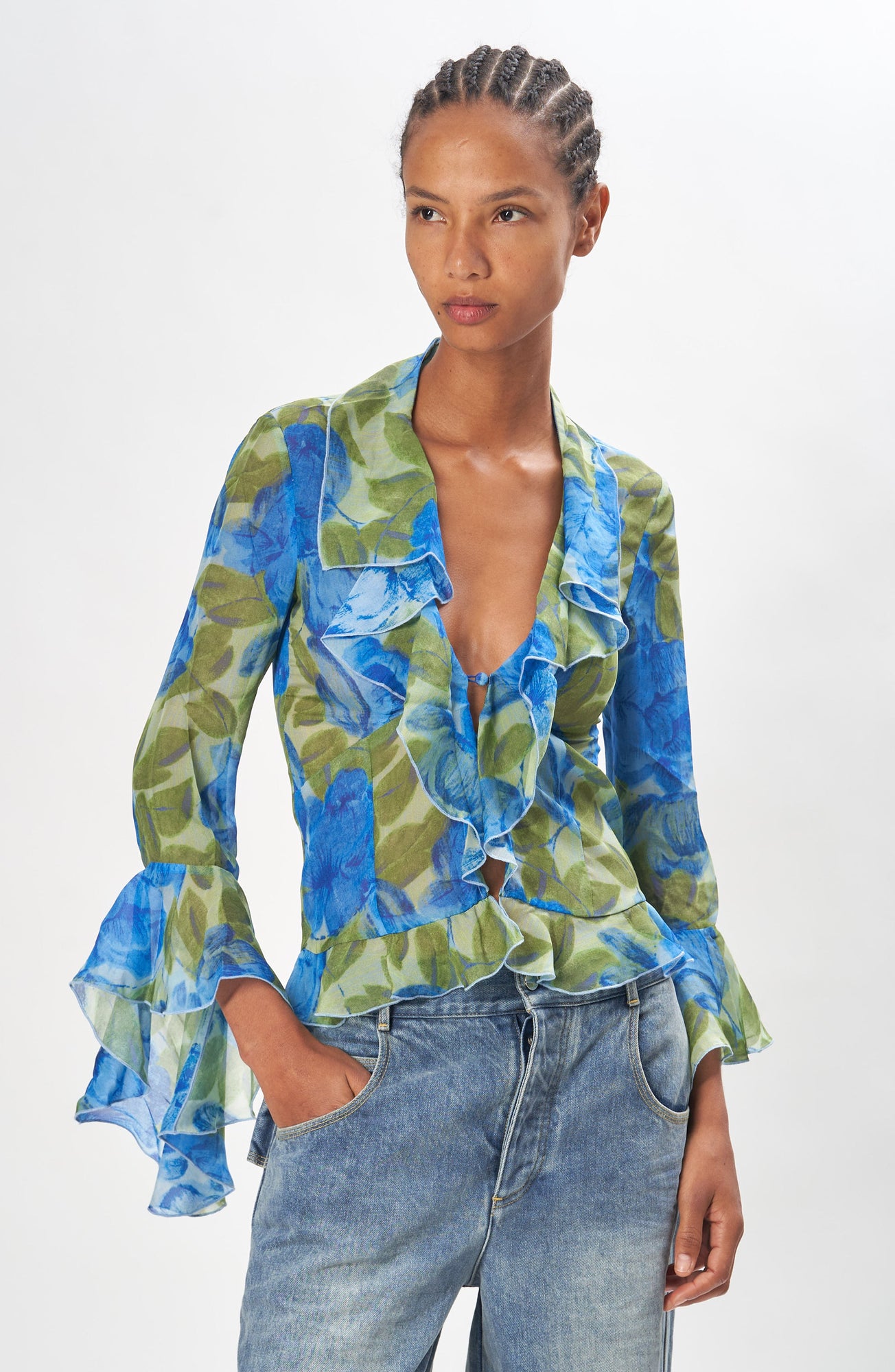 Alisha Top | Brushed Floral