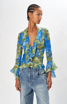Alisha Top | Brushed Floral