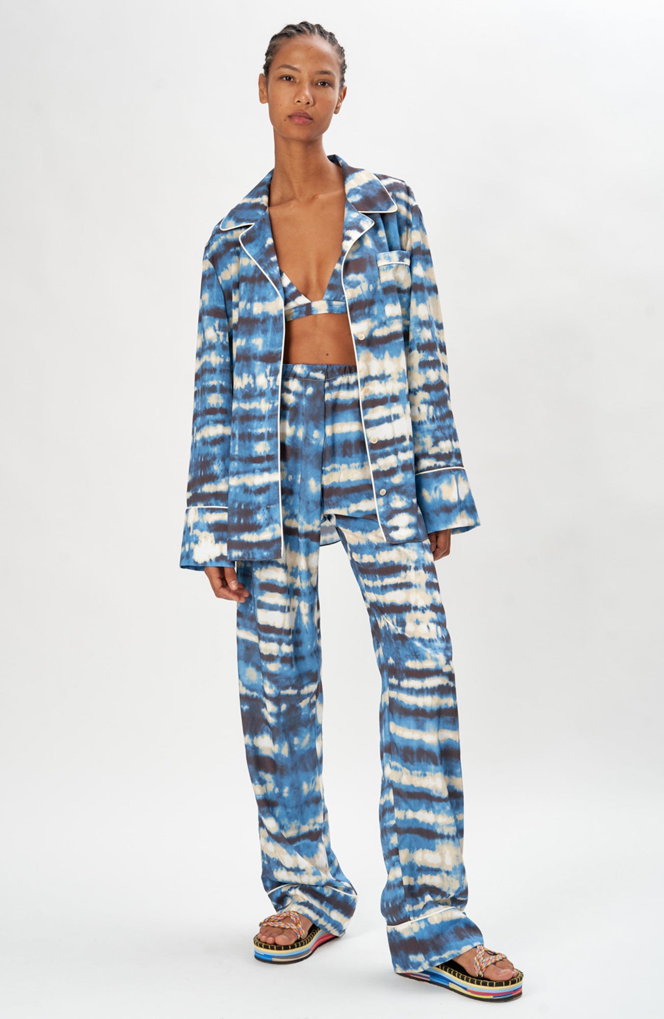 Dora Pant | Tie Dye Blue