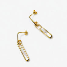 Reen Earrings | 18K Gold Plated on Brass | Mother of Pearl