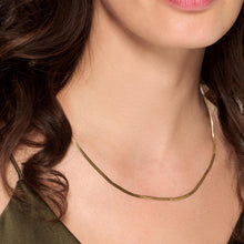 Womens | Bold Herringbone Chain Necklace | 18K Gold Vermeil
