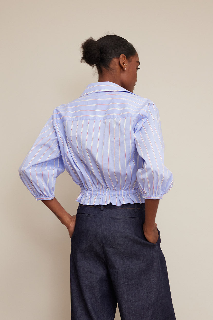 Hutton Top | Novelty Stripe