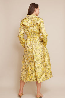 Karlie Trench | Lemon Zest Jacquard