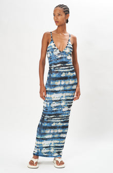 Rozio Dress | Tie Dye Blue