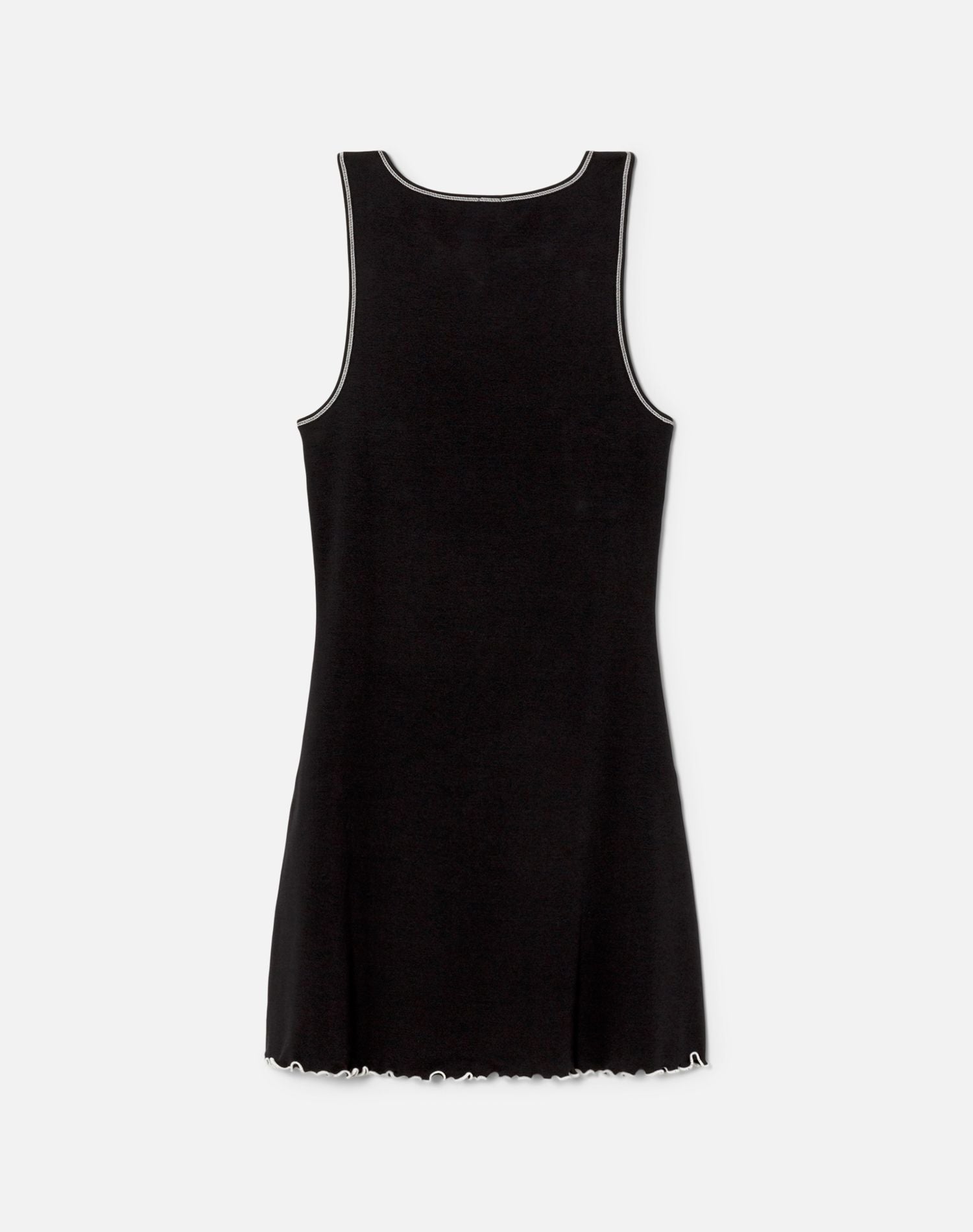 Sporty Contrast Dress | Black With White