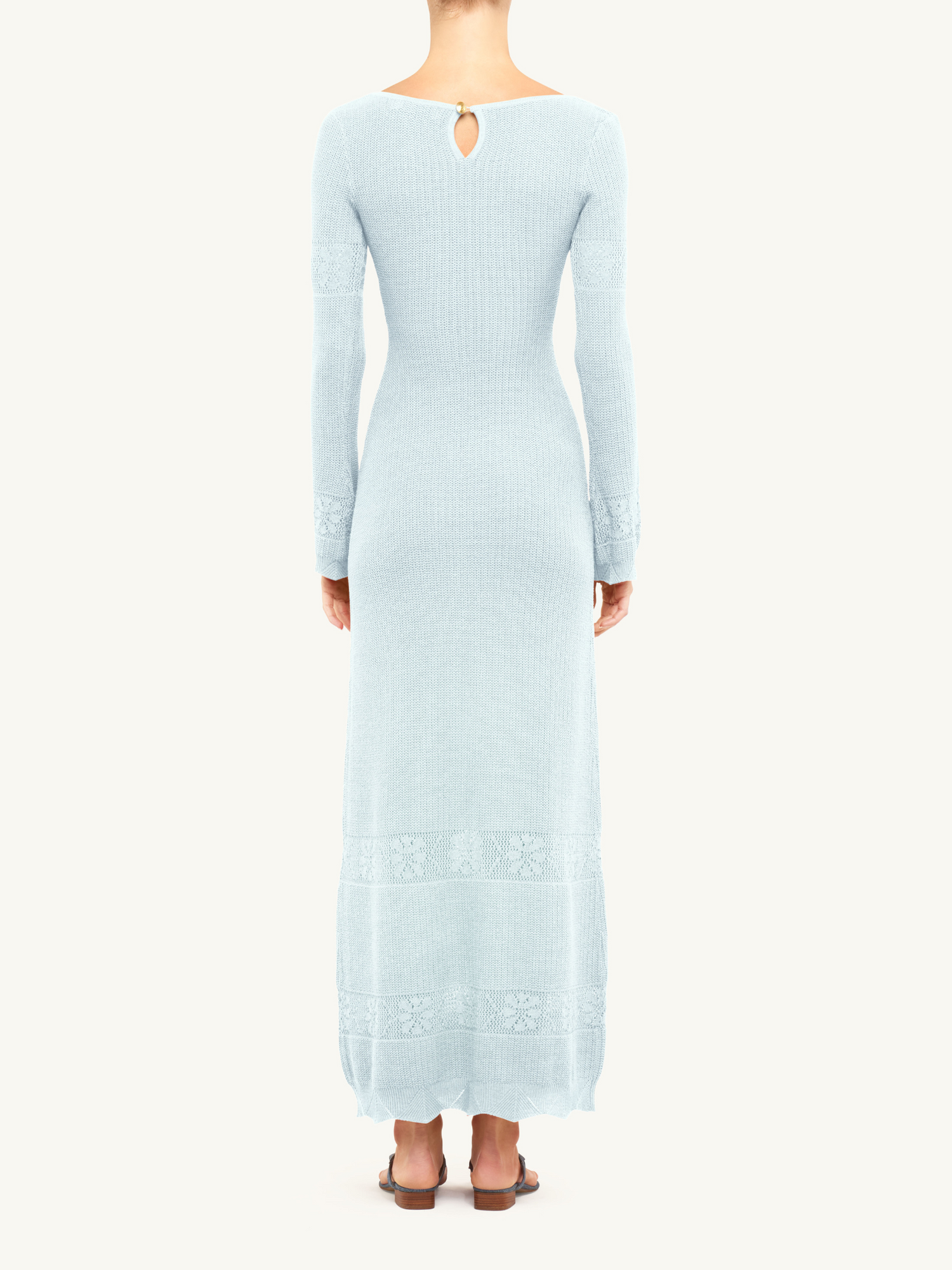 Rita Crochet Dress | Sky Blue