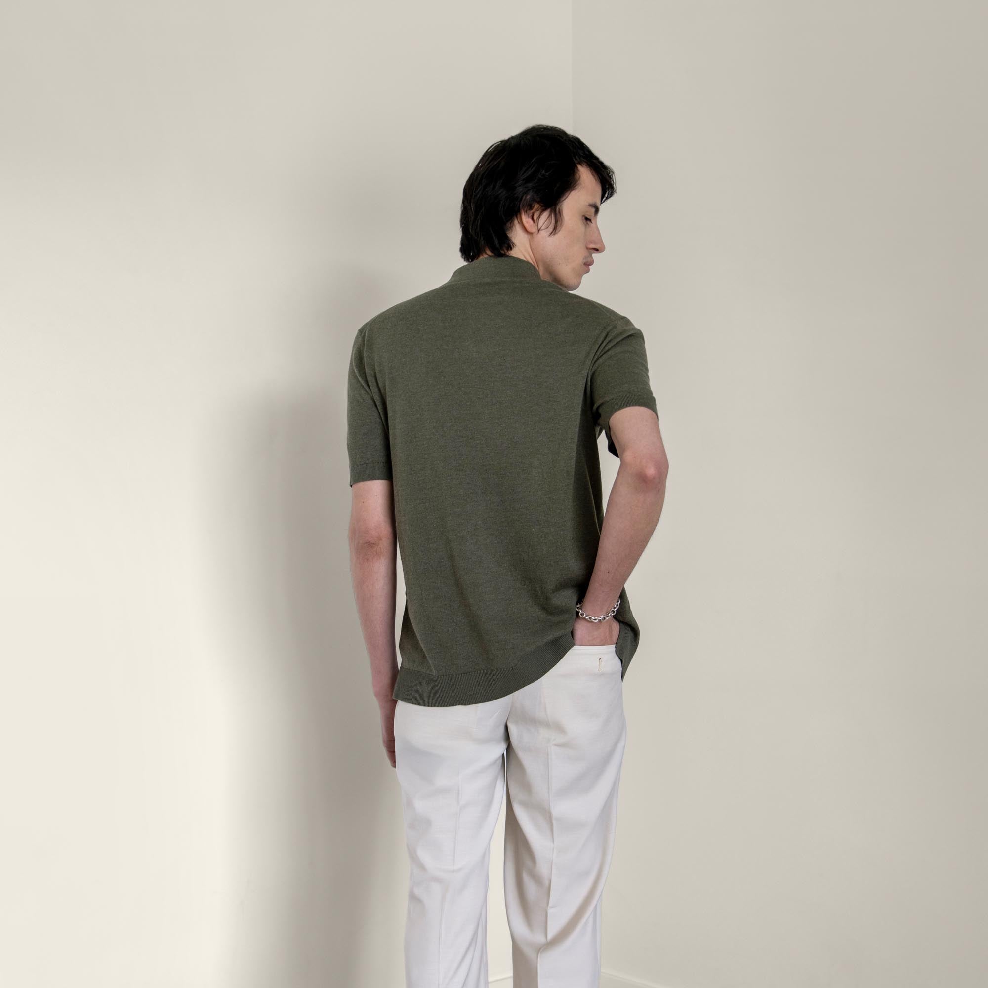 Mens | Pierre Featherlight Button Down | Vetiver