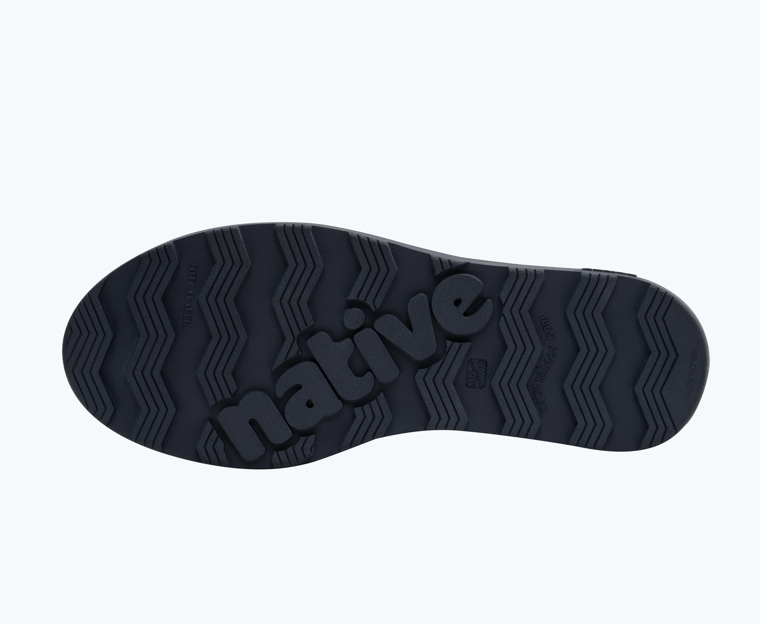 Bottom view of a Native Shoes Fitzsimmons Citylite Bloom | Dress Blue/ Insight Blue/ Jiffy Insight Footwear