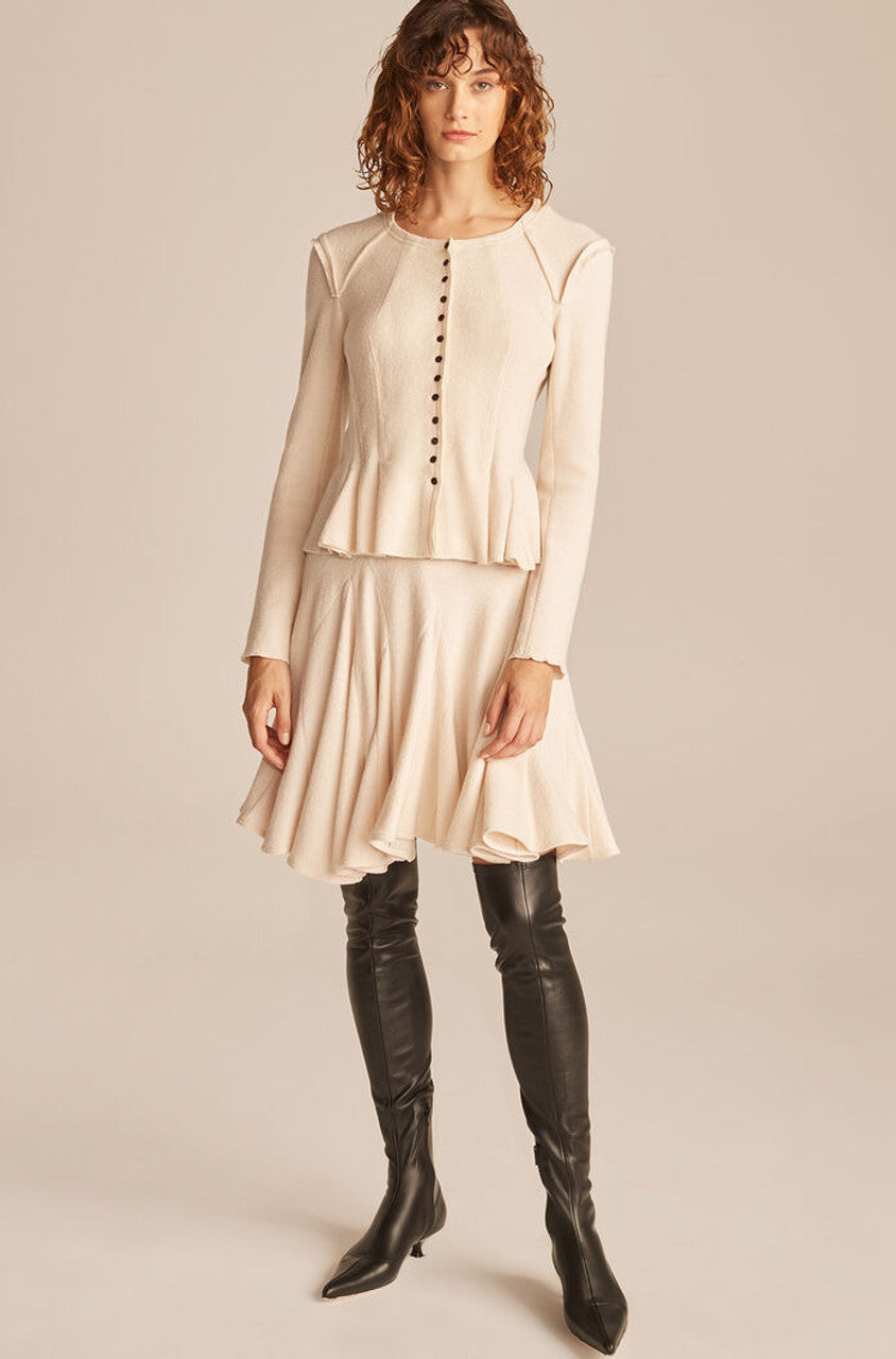 Fluted Skirt | Alabaster