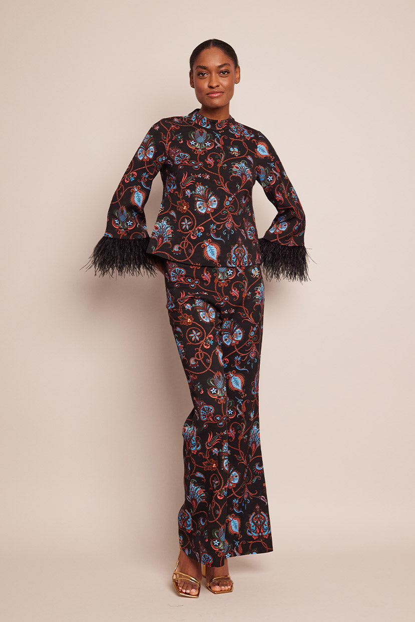 Pisa Pant | Marcel Black Coral