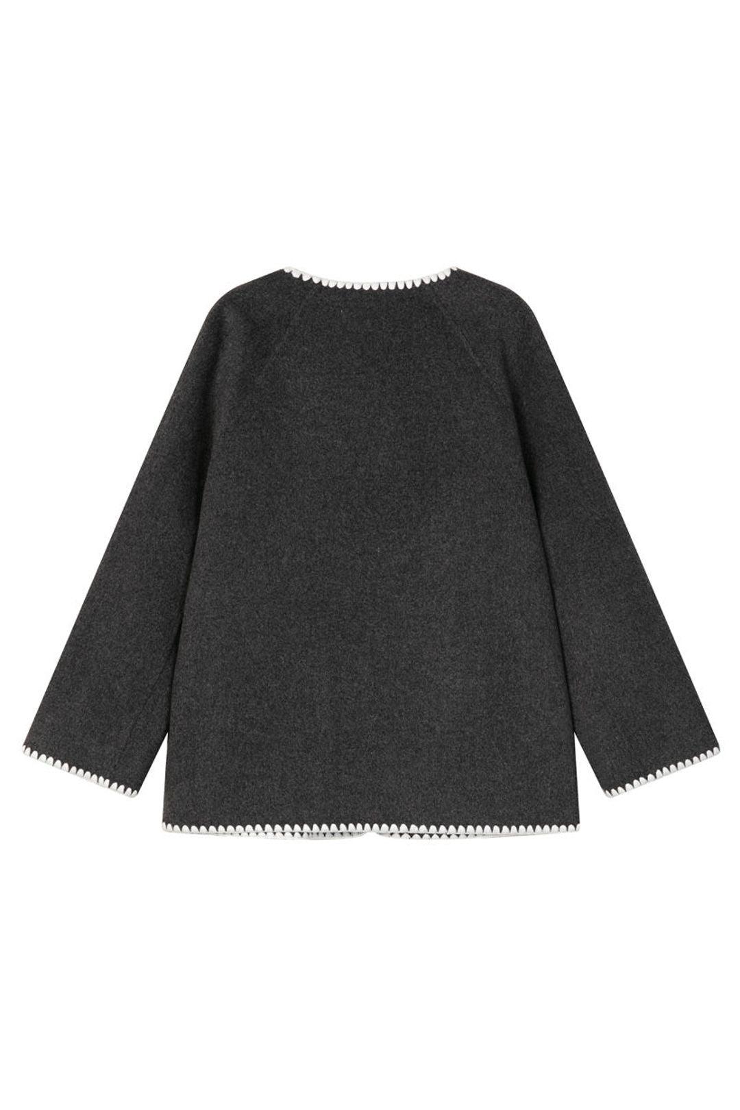Lara Wool Jacket | Charcoal