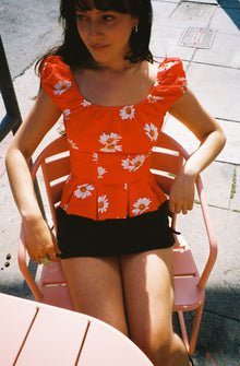 Pat Top | Red Daisy