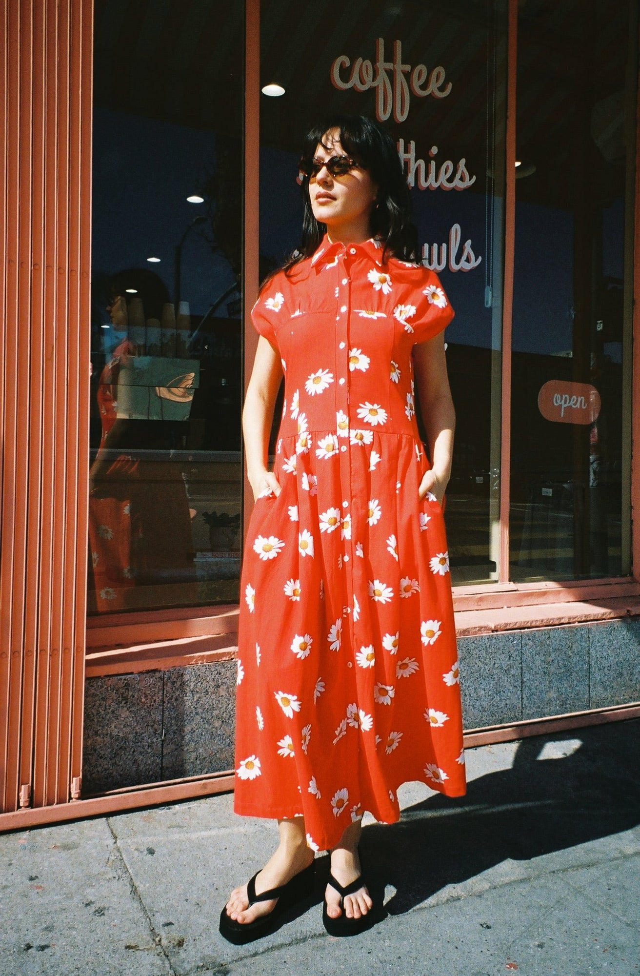 Joan Dress | Red Daisy