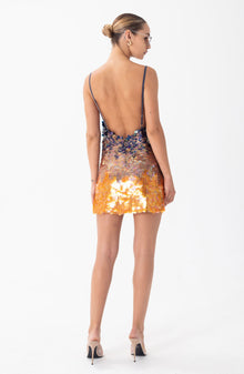 Cody Dress | Ombre Orange Multi