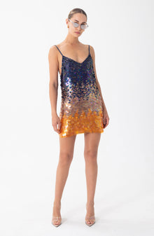 Cody Dress | Ombre Orange Multi