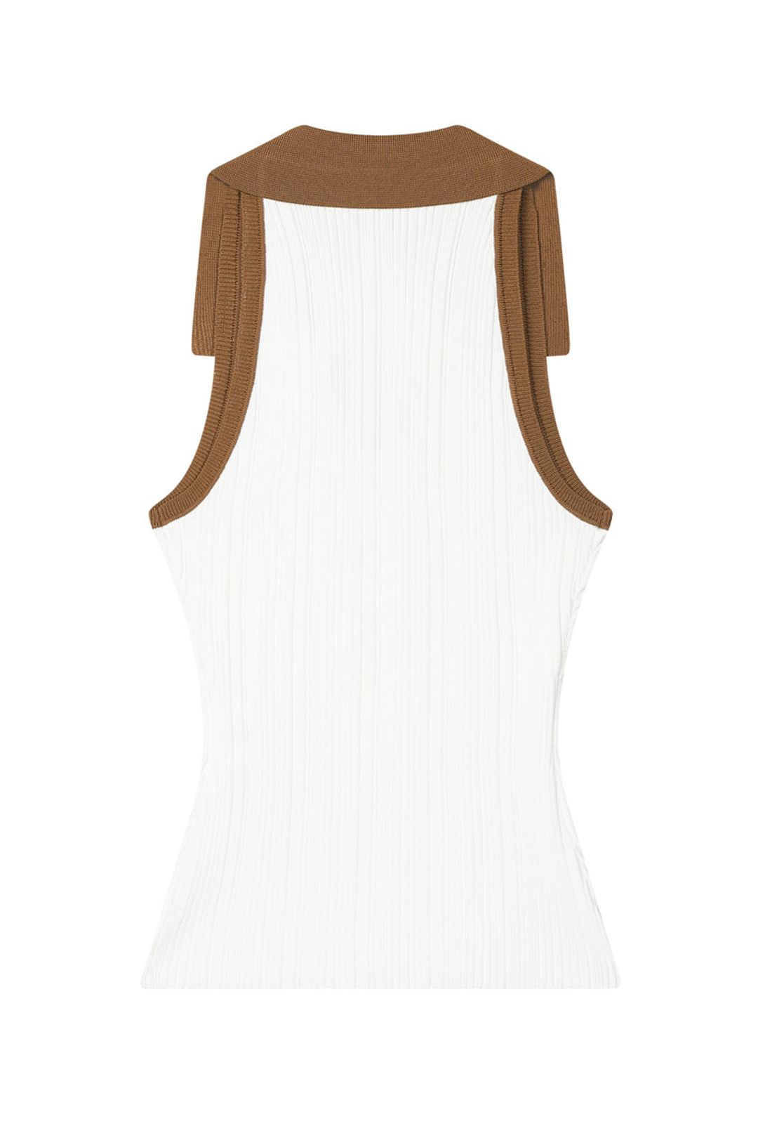Jody Knit Top | Ivory & Camel