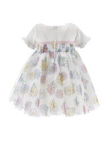 Girls | Daisy Tulle Dress | White