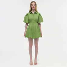 Womens | Cleo Cotton Mini Dress | Deep Peridot