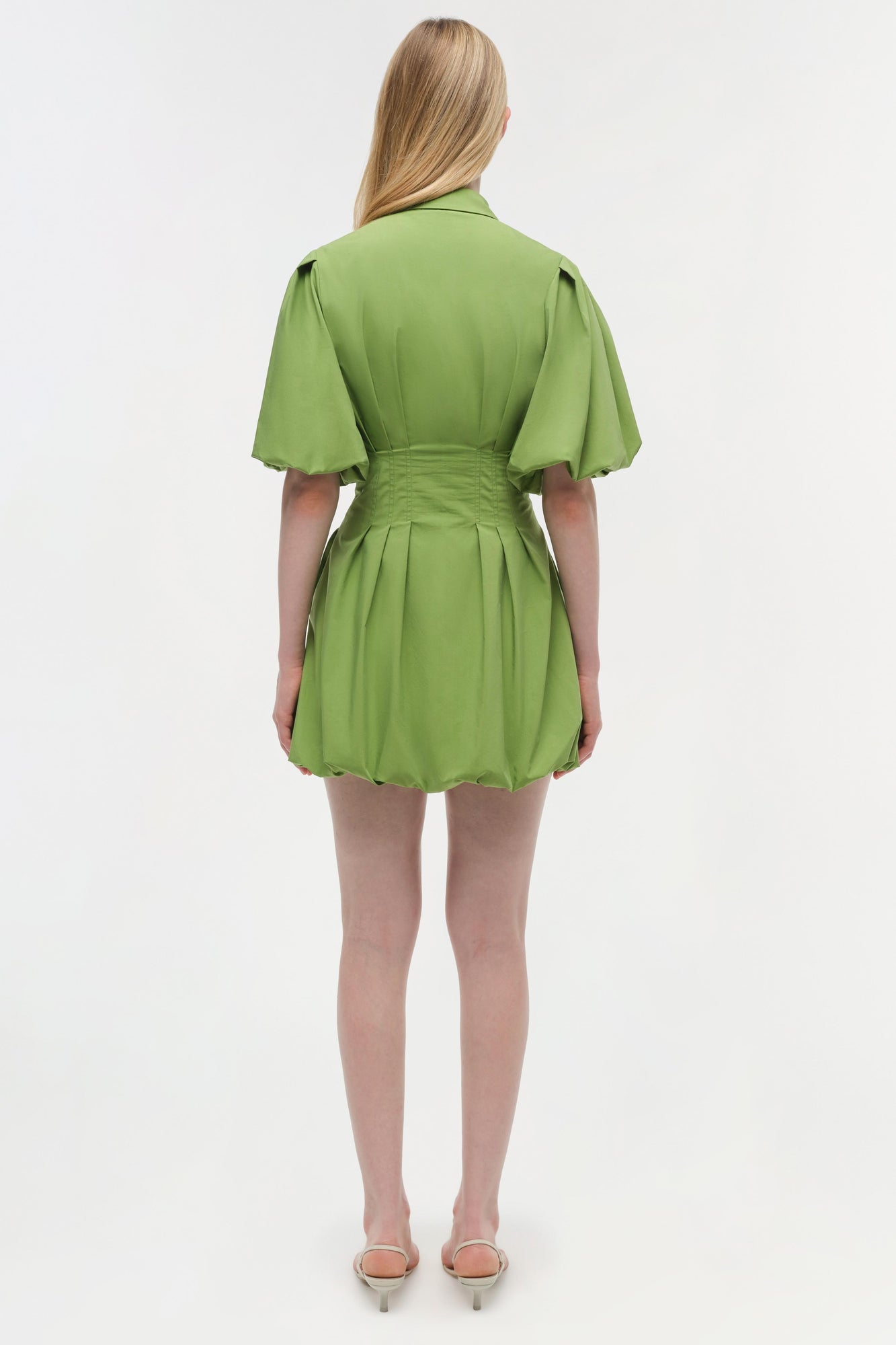 Womens | Cleo Cotton Mini Dress | Deep Peridot