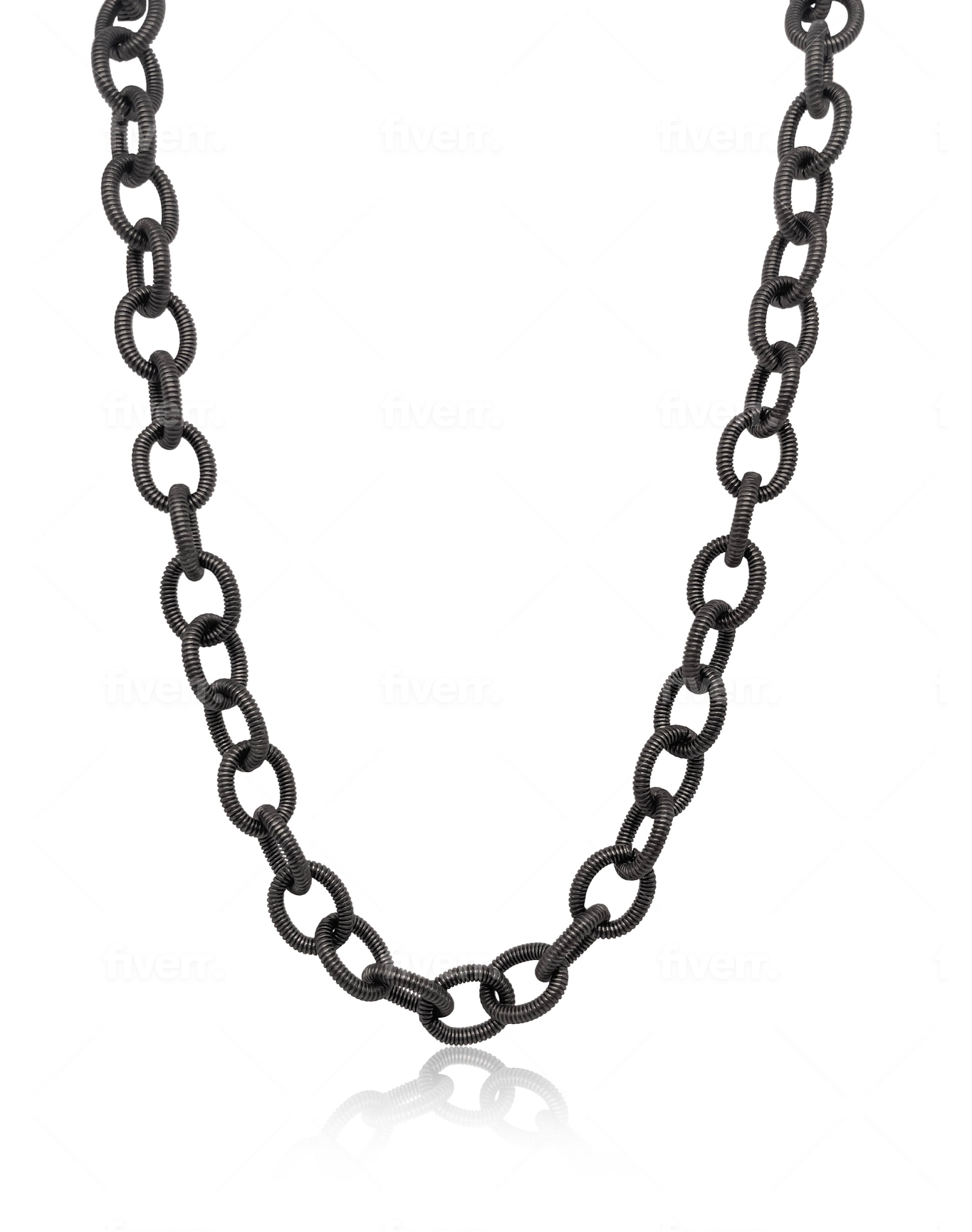 32" Round Link Stainless Chain | Steel