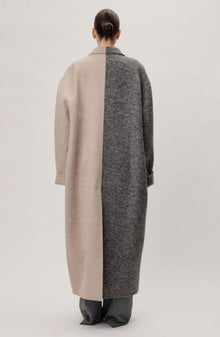 Wendalin Coat | Charcoal Oatmeal Combo