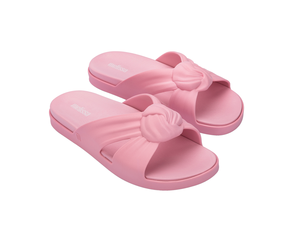 Melissa Plush Slide | Pink/Pink