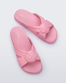 Melissa Plush Slide | Pink/Pink