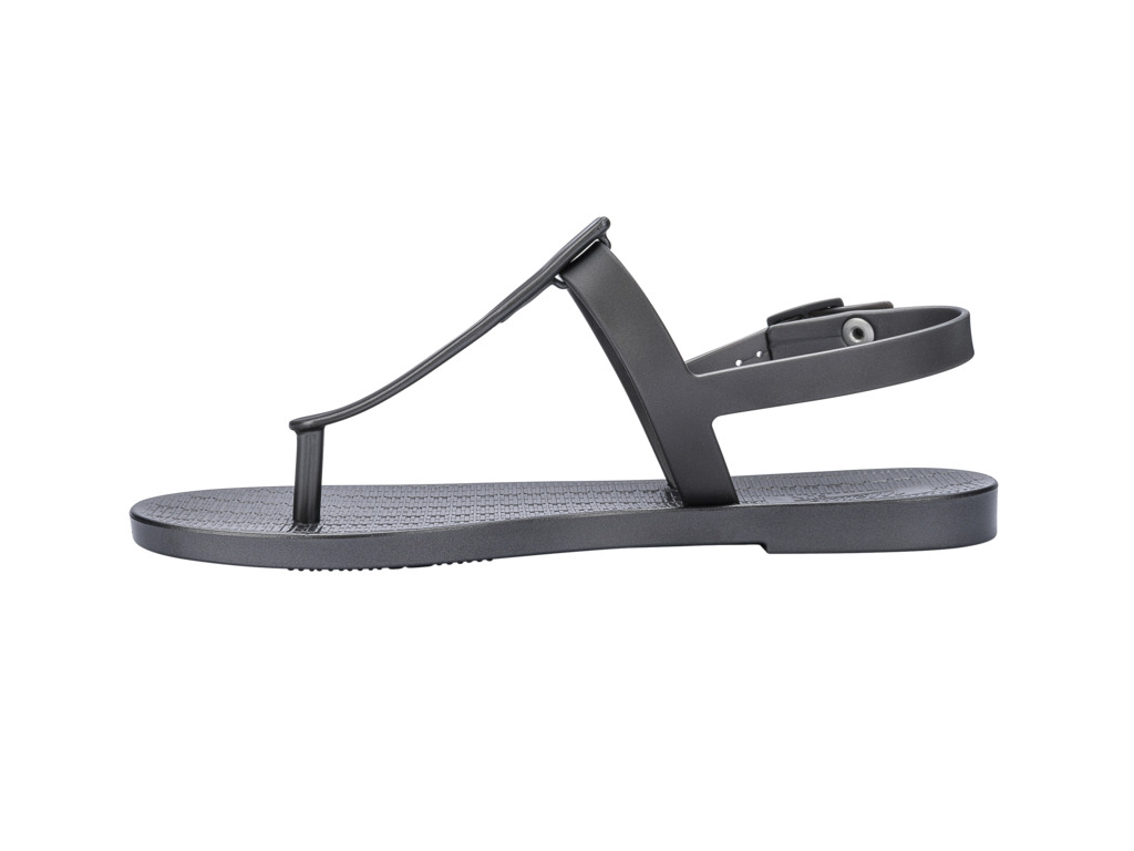 Melissa | Sun Ventura Metallic Sandal | Graphite