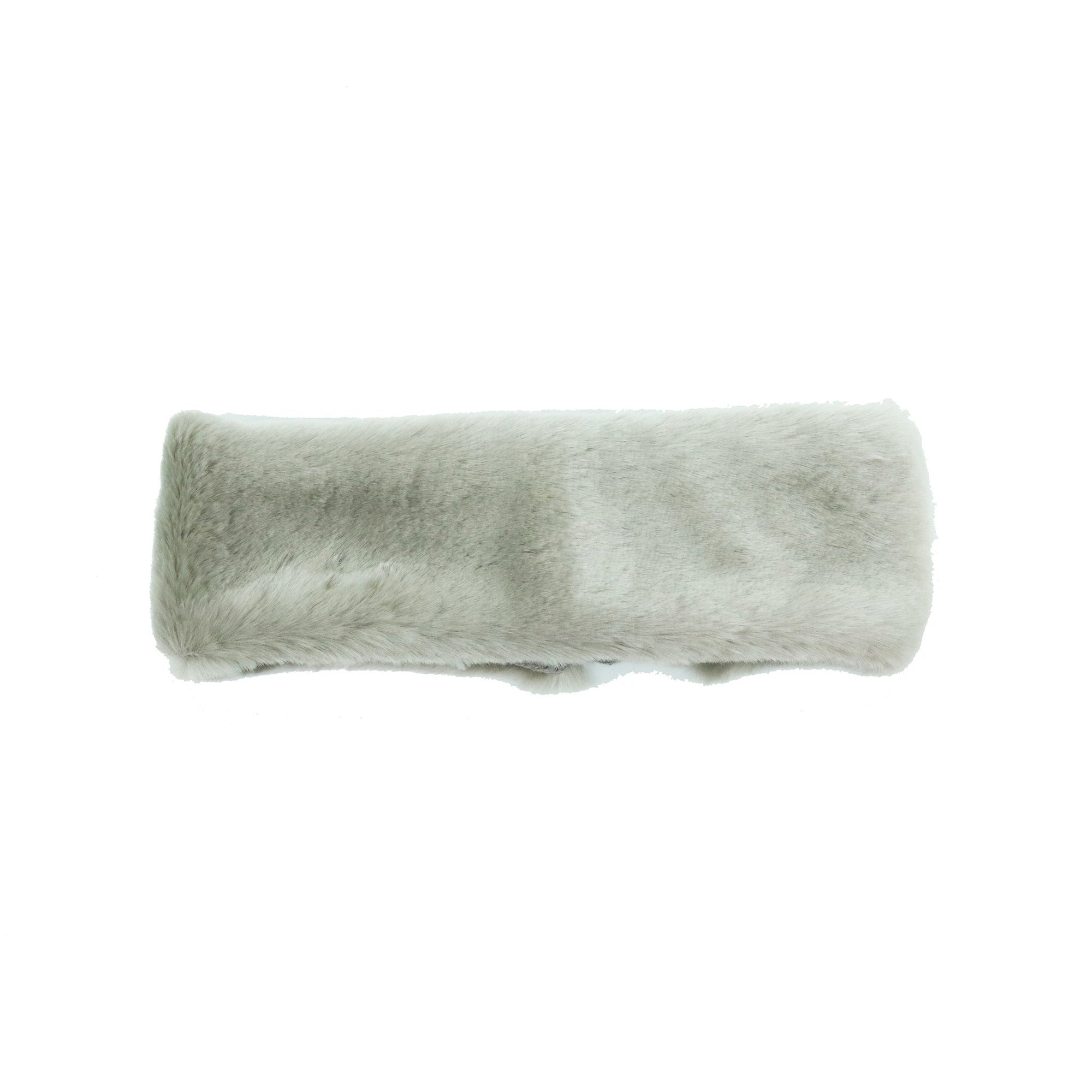 Faux Fur Headband | Grey