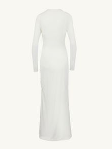 Tina Brooch Dress | Antique White