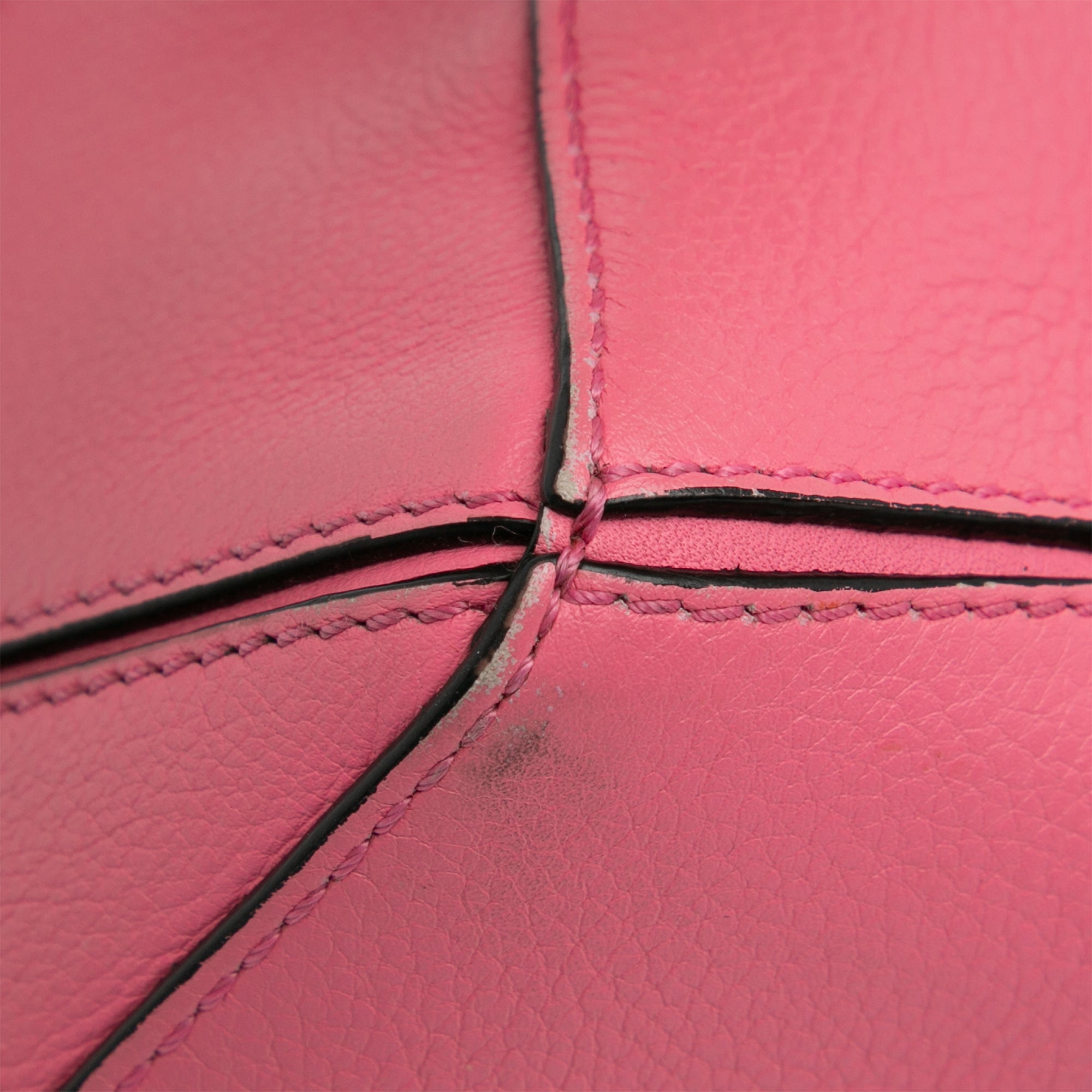 Loewe | Pre-Owned Mini Calfskin Puzzle Satchel | Pink