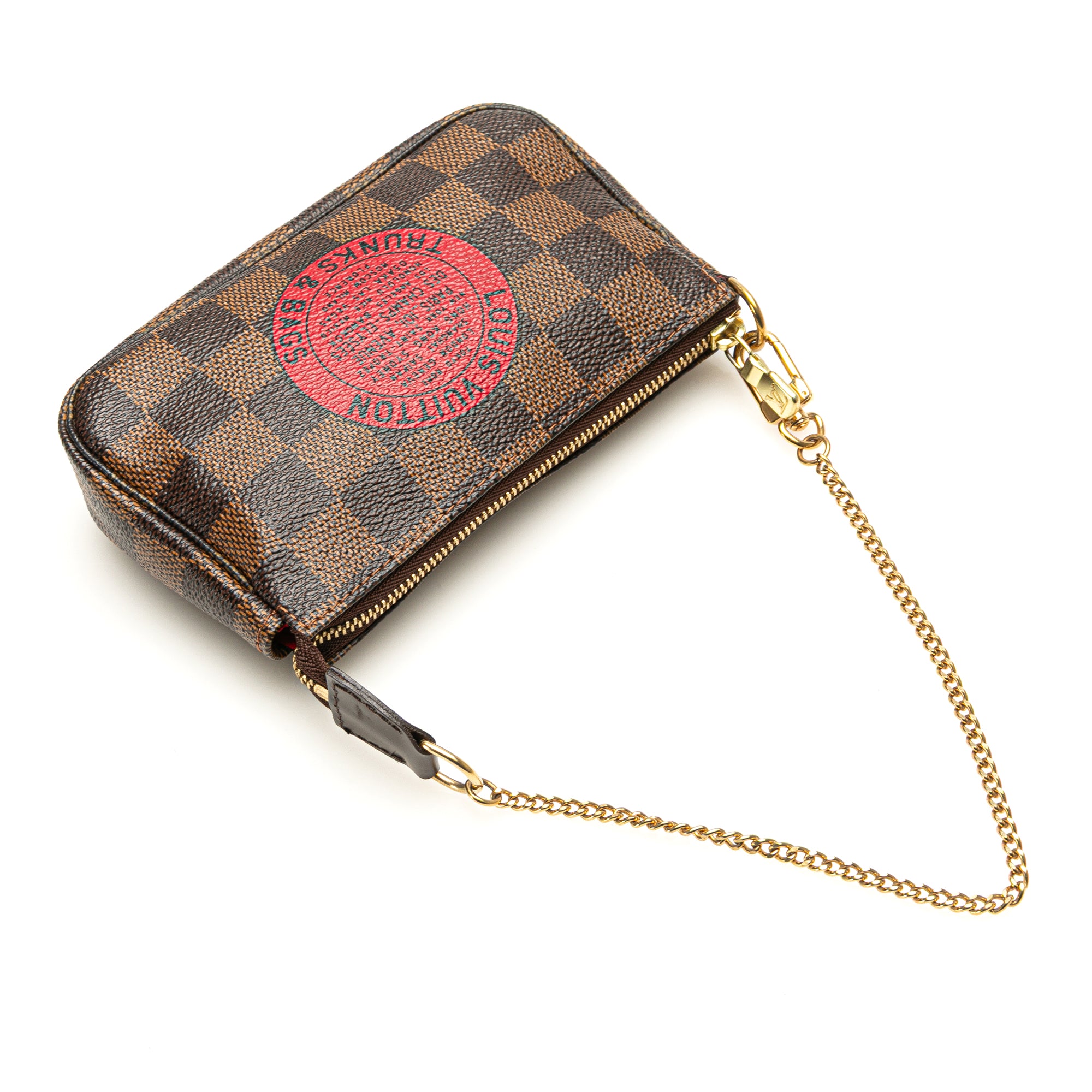 Louis Vuitton | Pre-Owned Damier Ebene Trunks and Bags Mini Pochette Accessoires - II | Brown