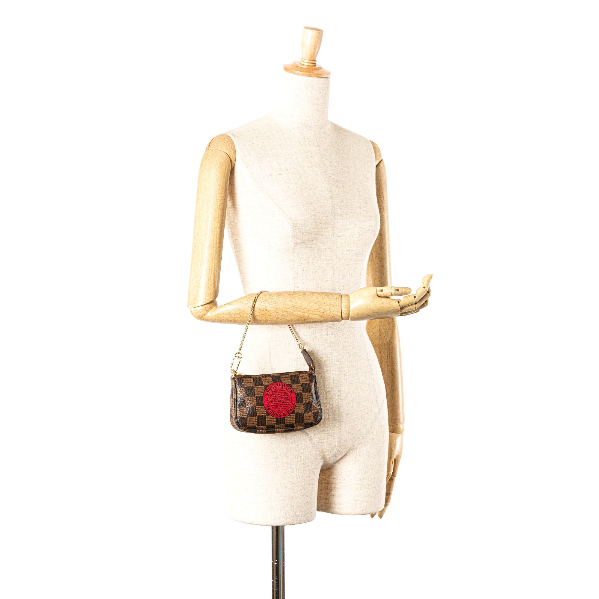 Louis Vuitton | Pre-Owned Damier Ebene Trunks and Bags Mini Pochette Accessoires - II | Brown
