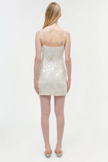 Womens | Lollie Embellished Mini Dress | Ivory