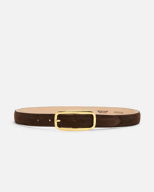 No. 19 Belt | Chocolate-Gold