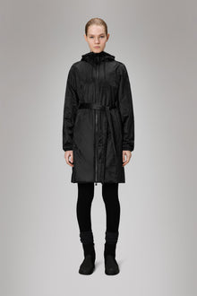 RAINS Lohja Long Insulated Curve Jacket Coal Jacket